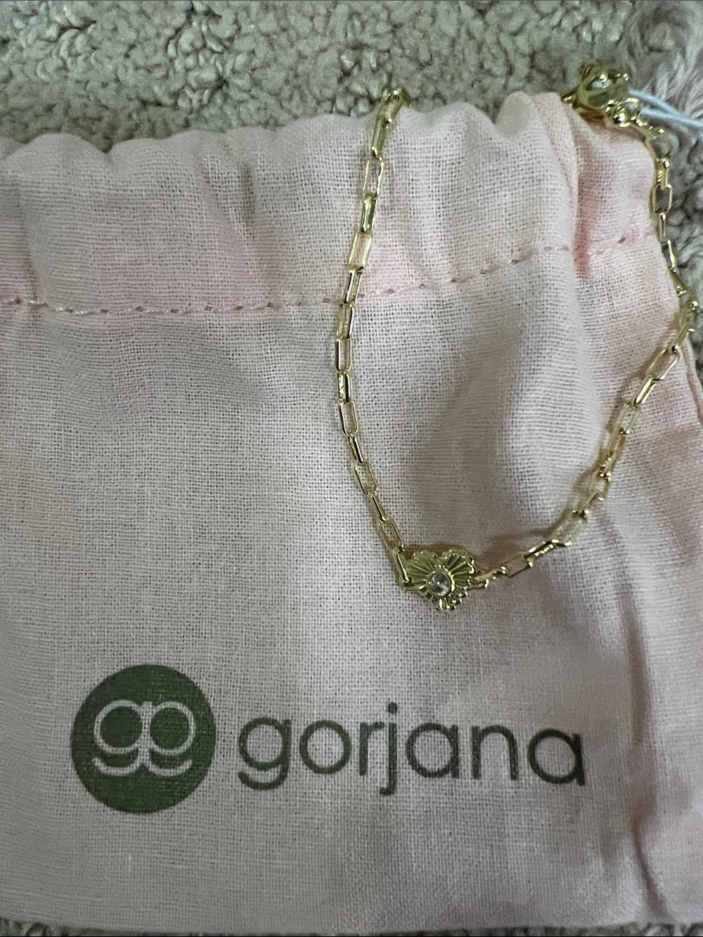 Gorjana birthstone heart bracelet